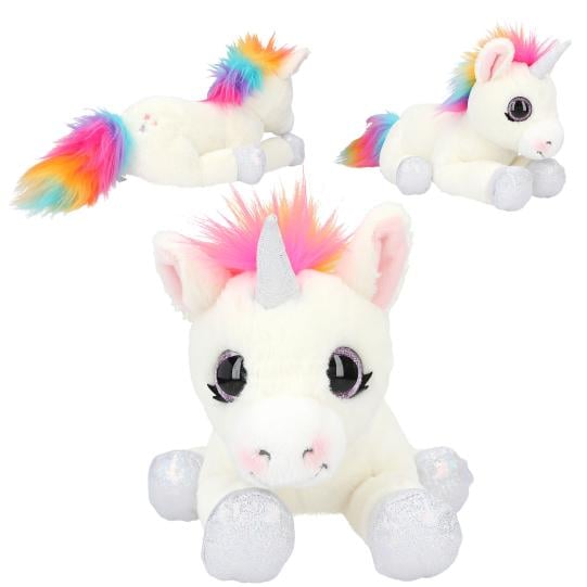 Ylvi knuffel eenhoorn liggend 30 cm