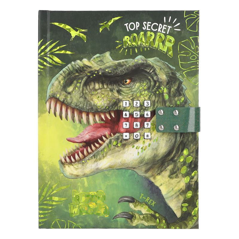 Dino World dagboek met geheime code