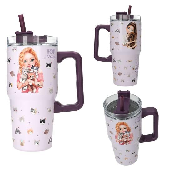 TOPModel drinkbeker to-go KITTY and DOGGY