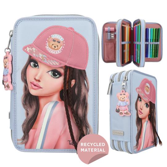 TOPModel 3-vaks etui met applicatie TEAM TEDDY