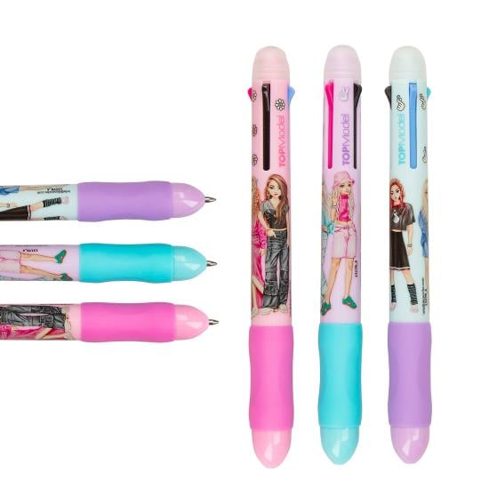 TOPModel uitgumbare gelpen met 4 kleuren