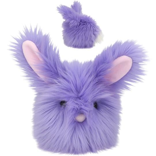 SNUKIS knuffel konijn paars
