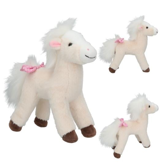 Miss Melody knuffel paard wit 18 cm