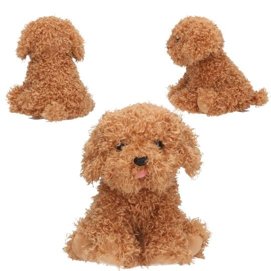 TOPModel knuffel hond bruin 16 cm