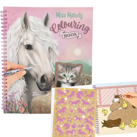 Miss Melody kleurboek met pailletten