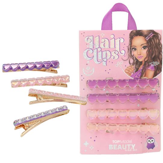 TOPModel haarspeldjes met hartjes BEAUTY and ME