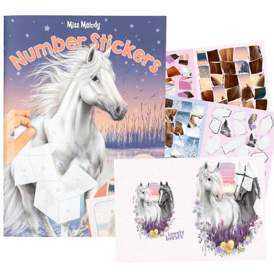 Miss Melody nummer stickers
