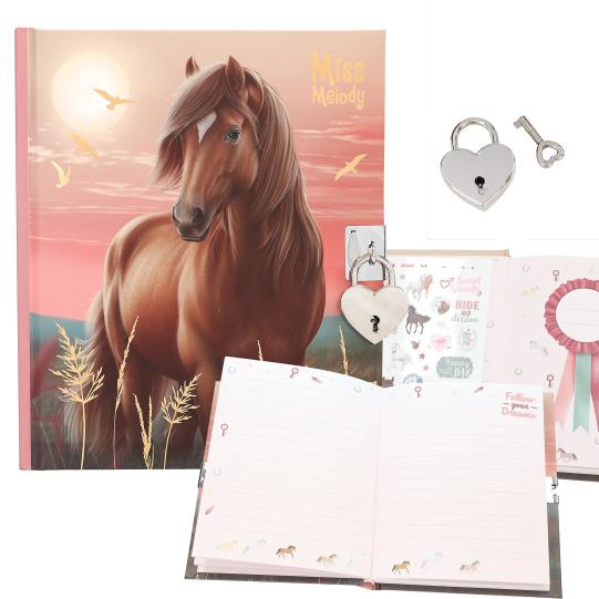 Miss Melody dagboek met stickers, motief 2