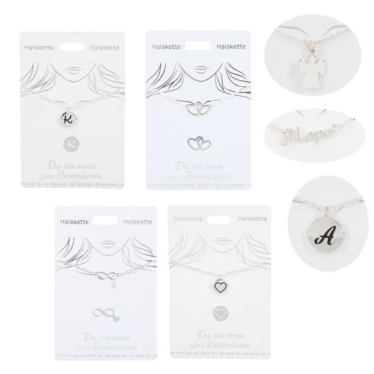 Ketting, verzilverd duits