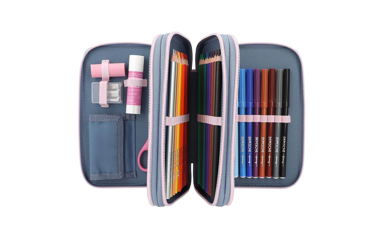 Depesche TOPModel 3-vaks etui kat stemmingsbarometer