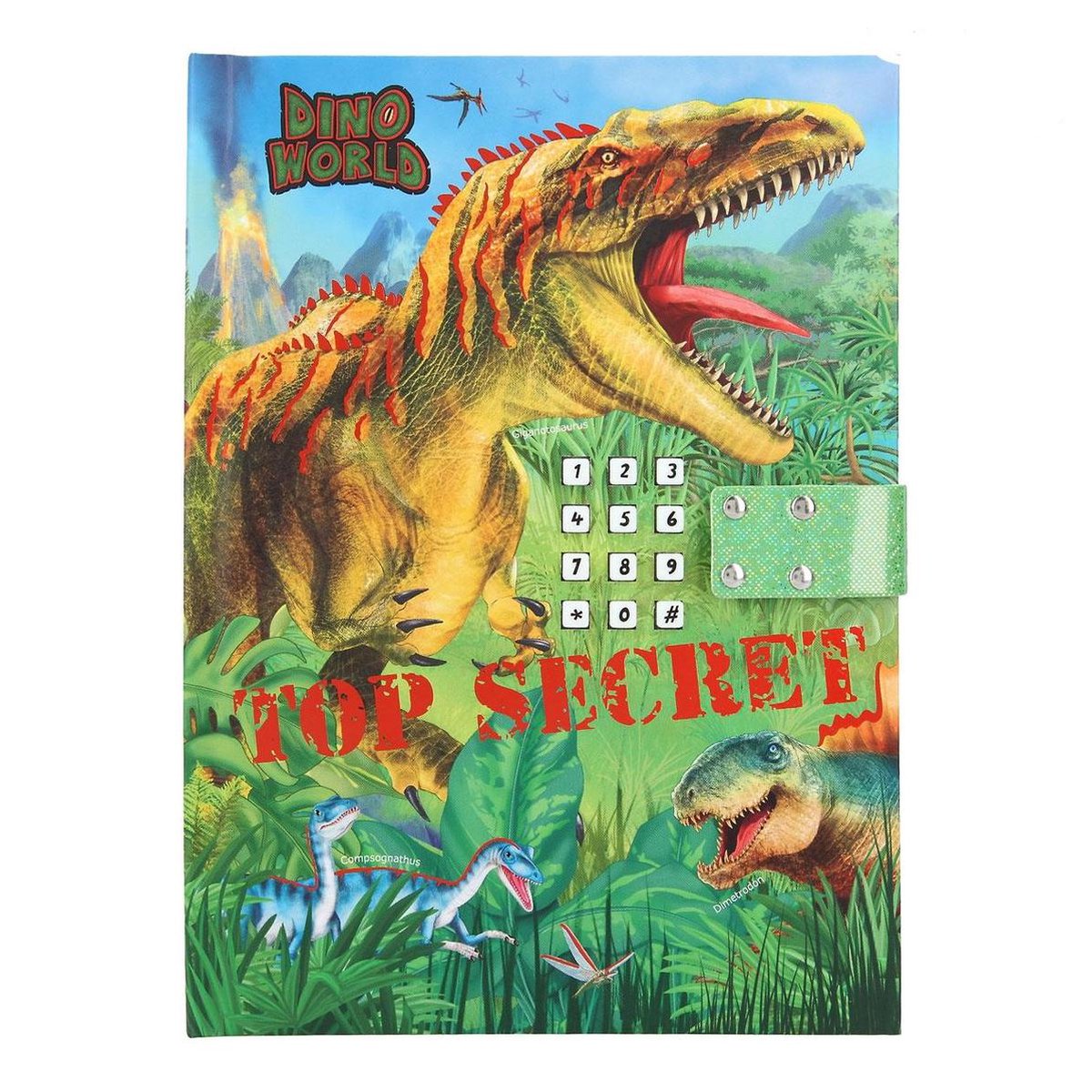 Dino World dagboek met geheime code