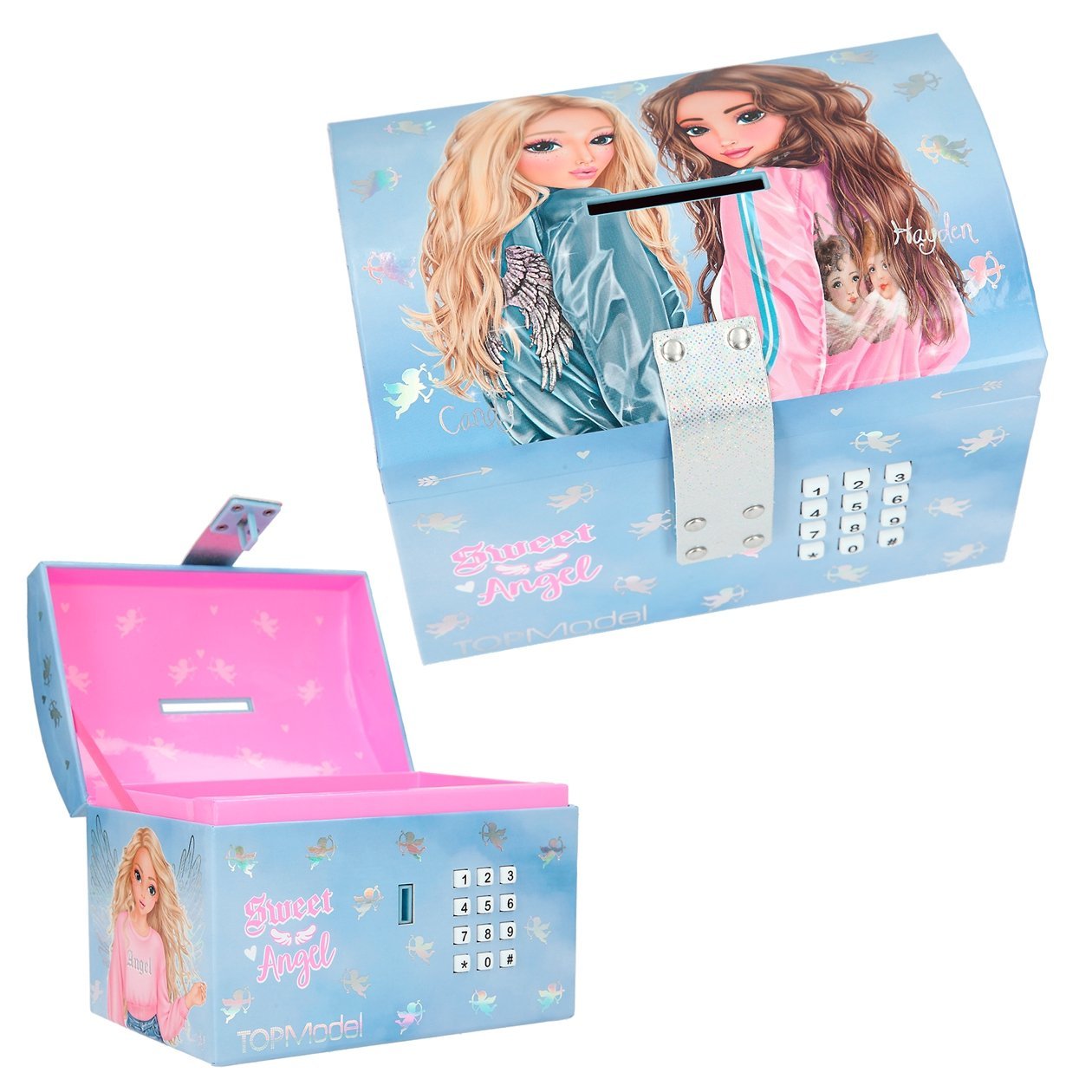 TOPModel spaarkist met code KI TCHY ANGEL