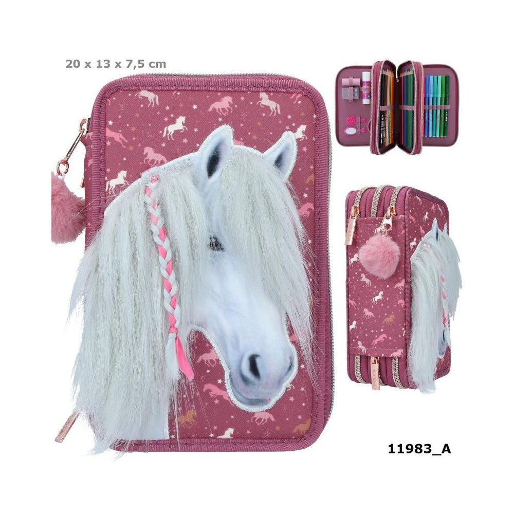 Miss Melody 3-vaks etui WILD HORSES