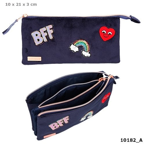 TOPModel etui fluweel marine