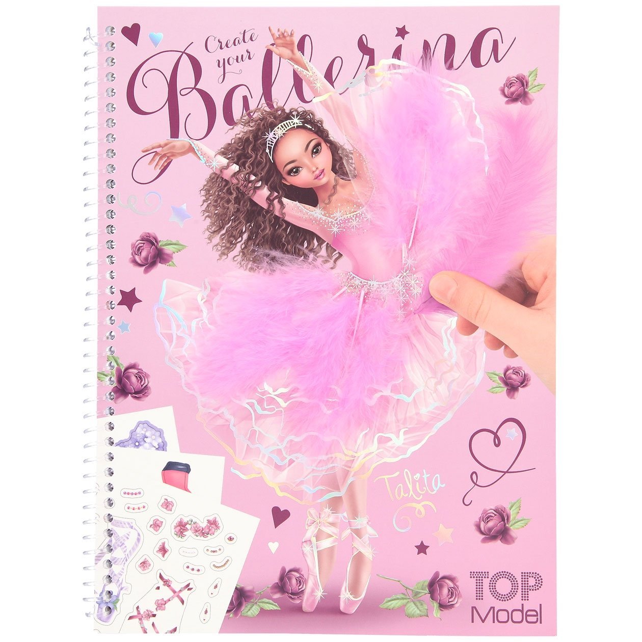Create your TOPModel kleurboek met stickers BALLET