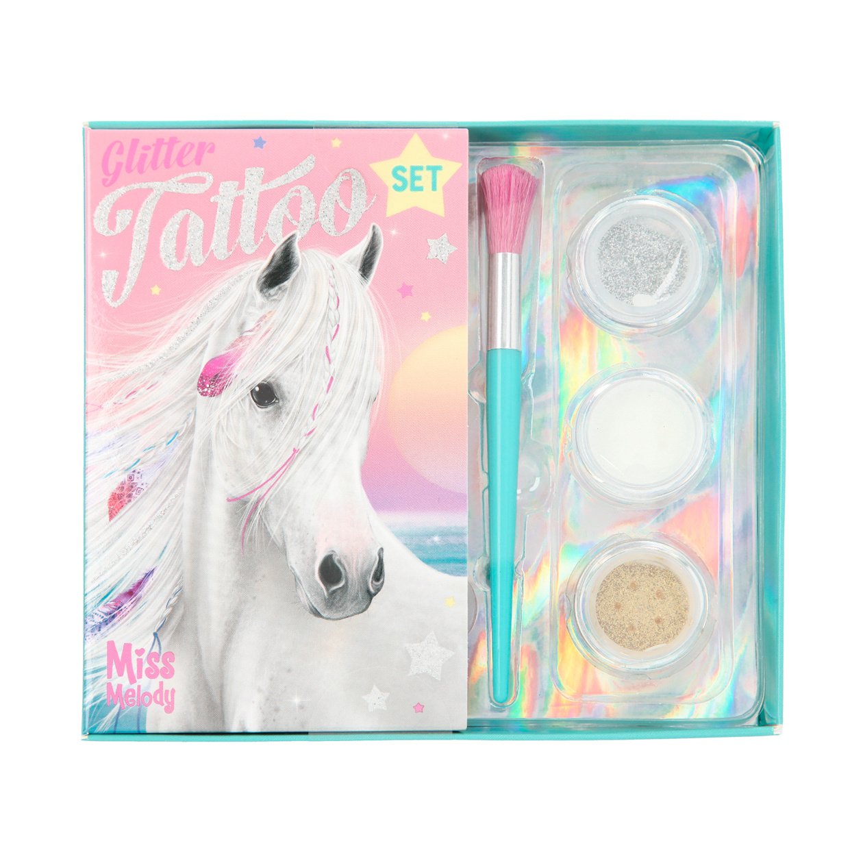 Miss Melody glitter tatoeage set