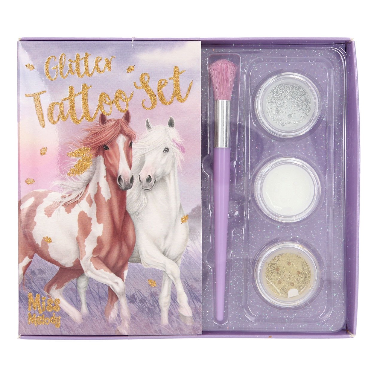 Miss Melody glitter tatoeage set