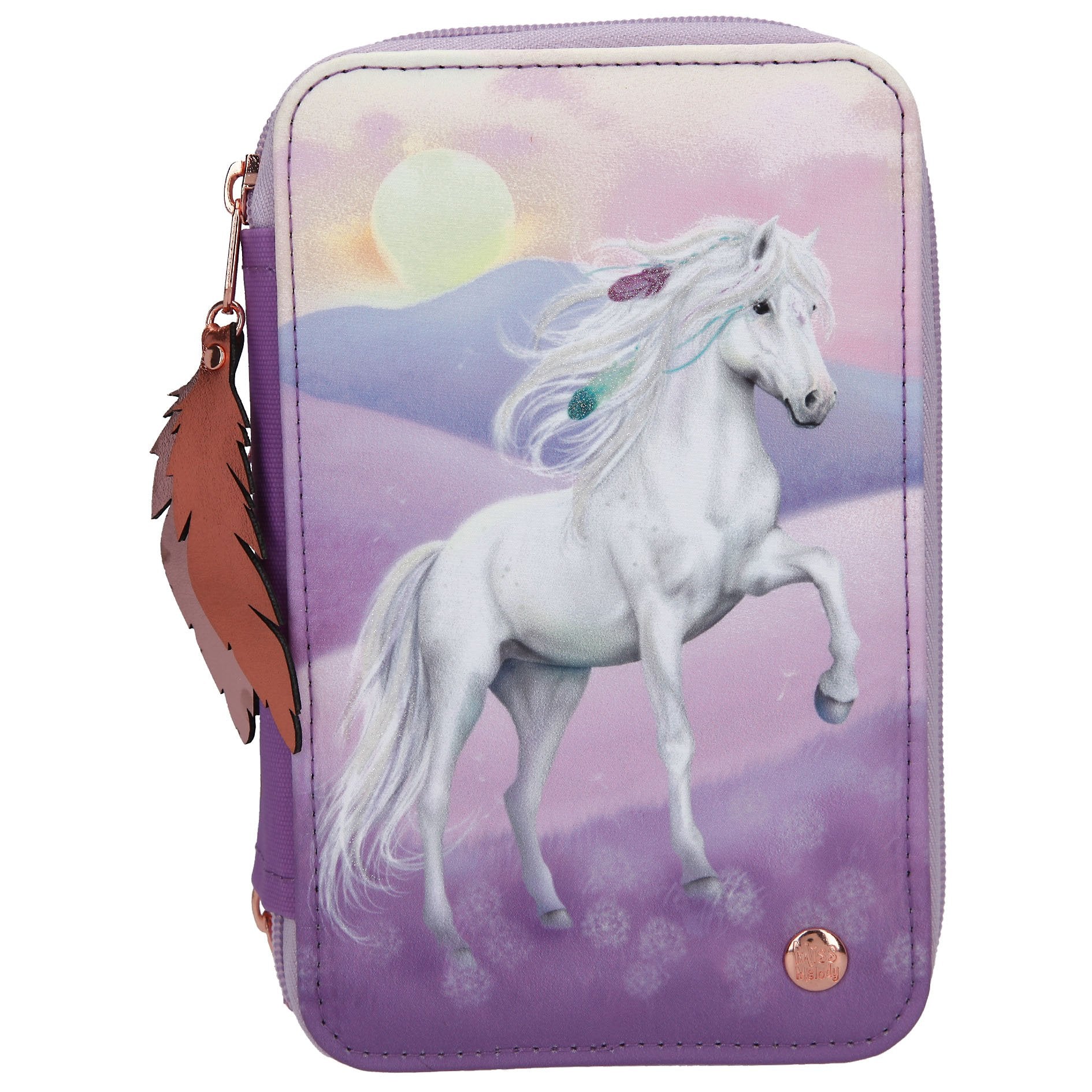 Miss Melody 3-vaks etui VIOLET DREAMS