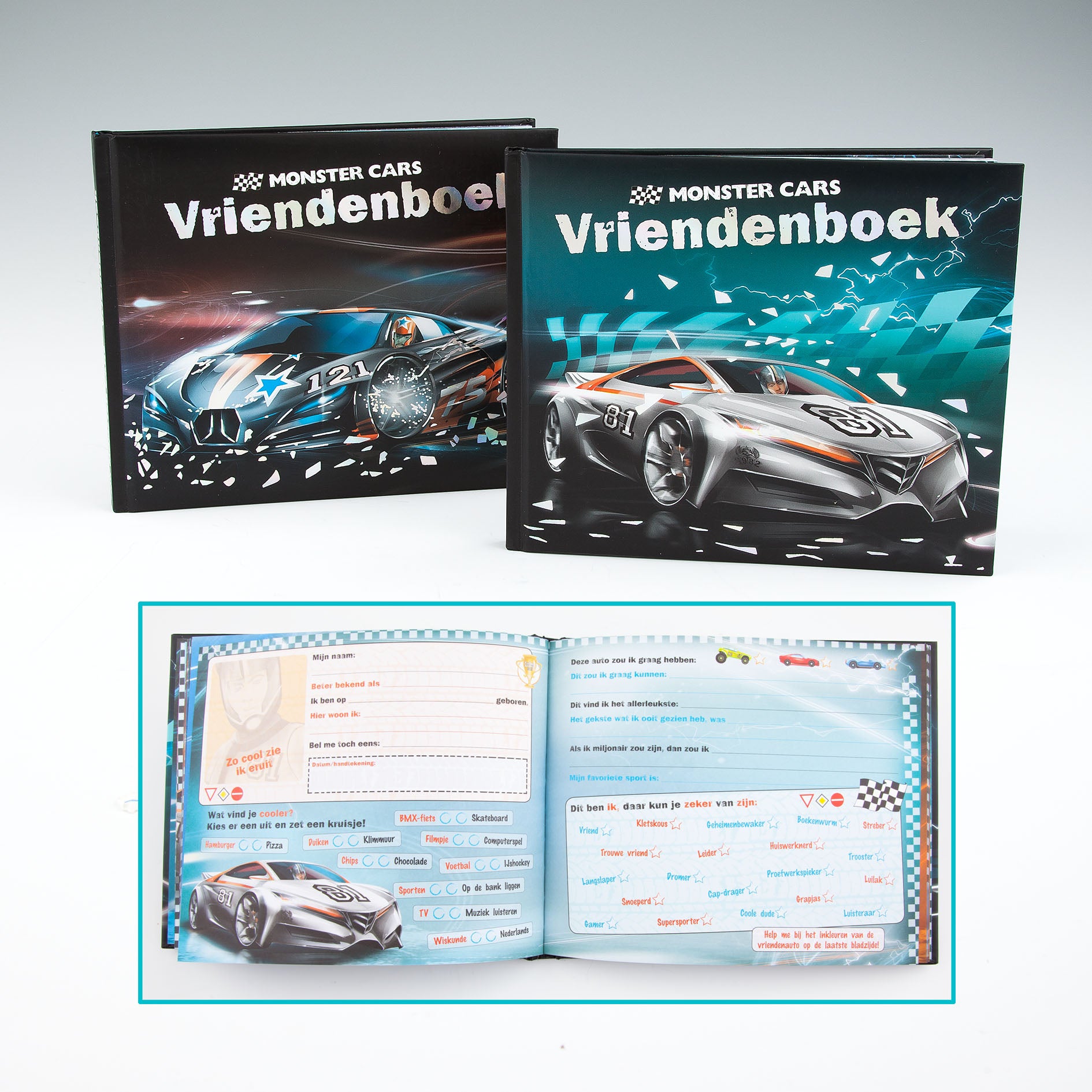 Monster Cars vriendenboek