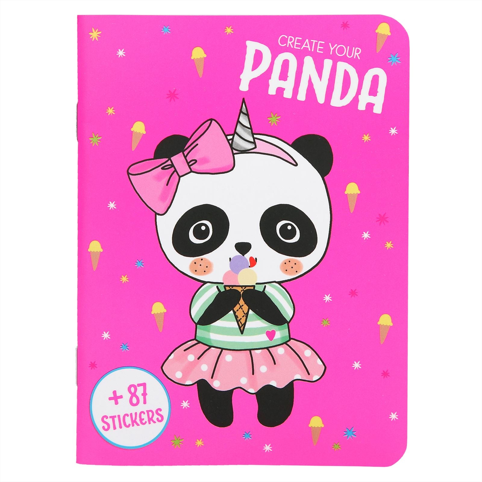 Dress Up Your Kitty, Panda, Un icorn, Bunny kleurboek
