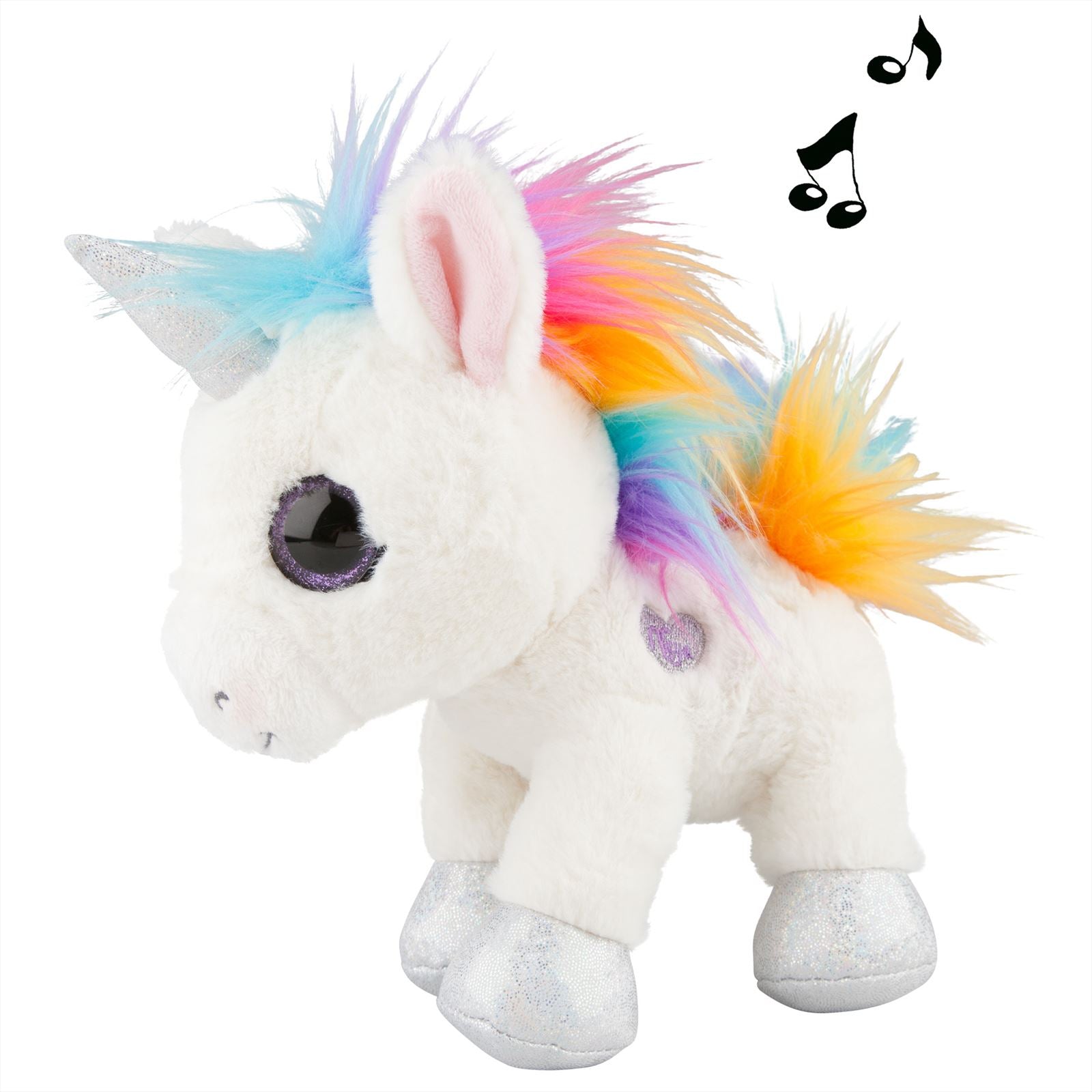 Ylvi & the Minimoomis Naya eenhoorn knuffel met geluid,18cm