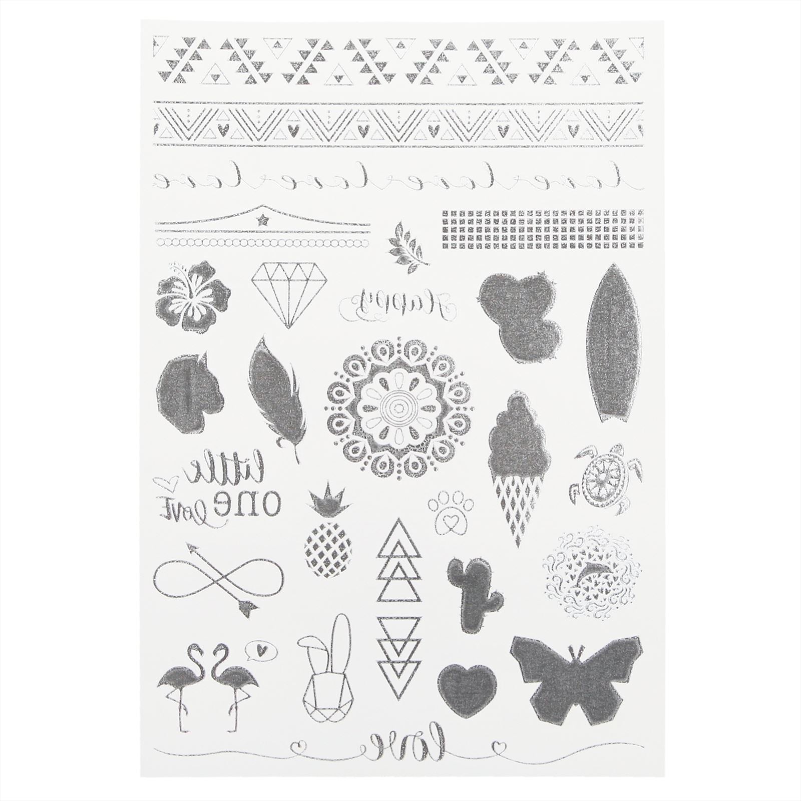 TOPModel metallic tattoos