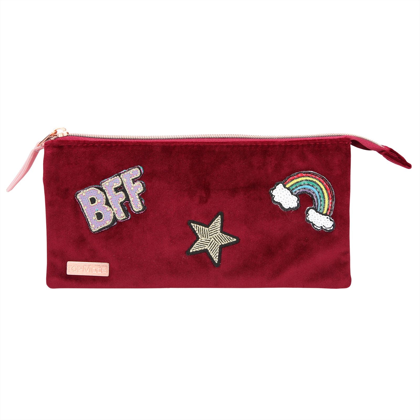 TOPModel etui fluweel rood
