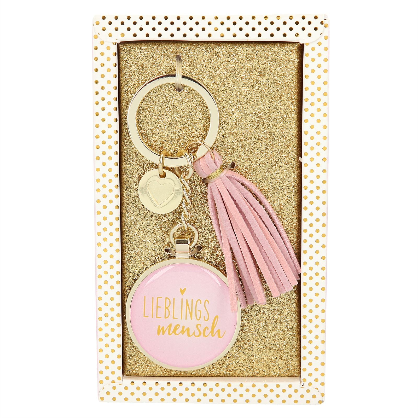 Glamour sleutelhanger indisplay