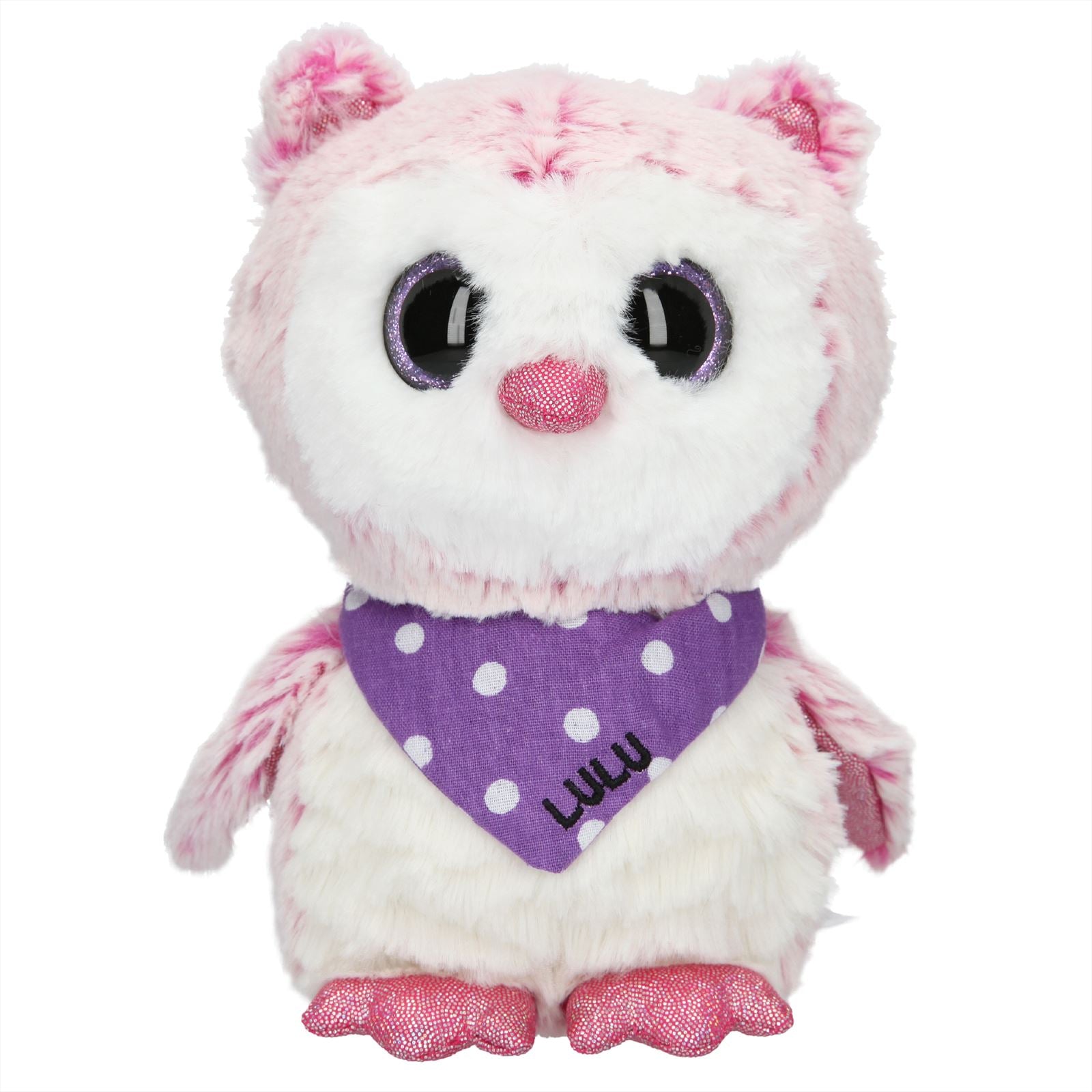Snukis knuffel uil Lulu, 18 cm