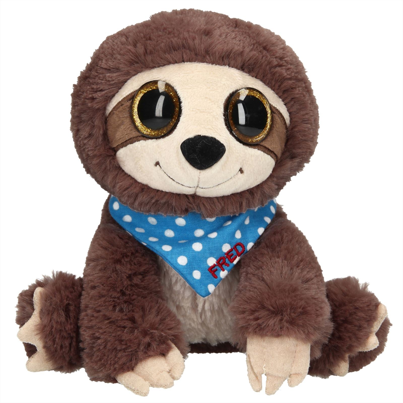 Snukis knuffel luiaard Fred, 18 cm