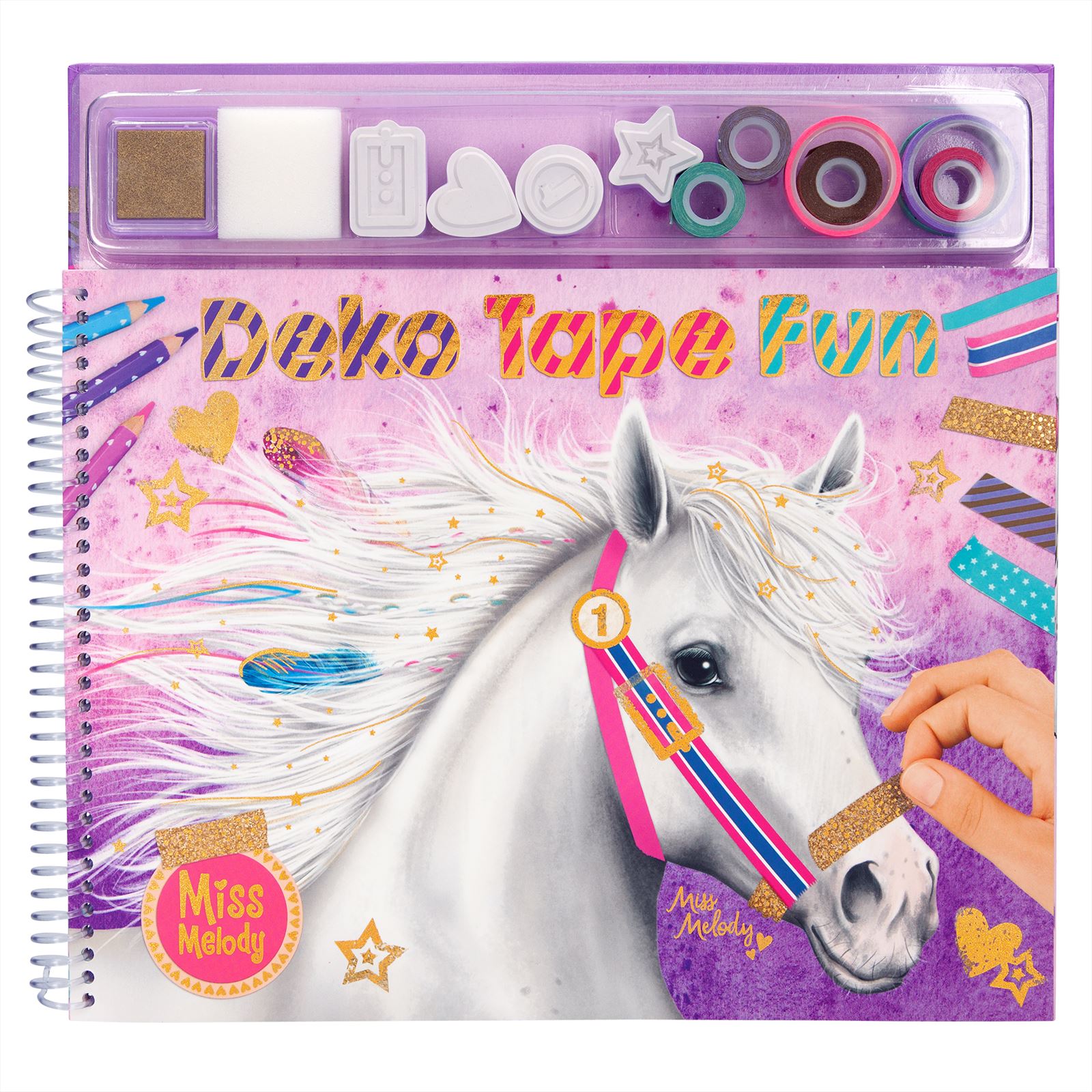 Miss Melody kleurboek met masking tapes