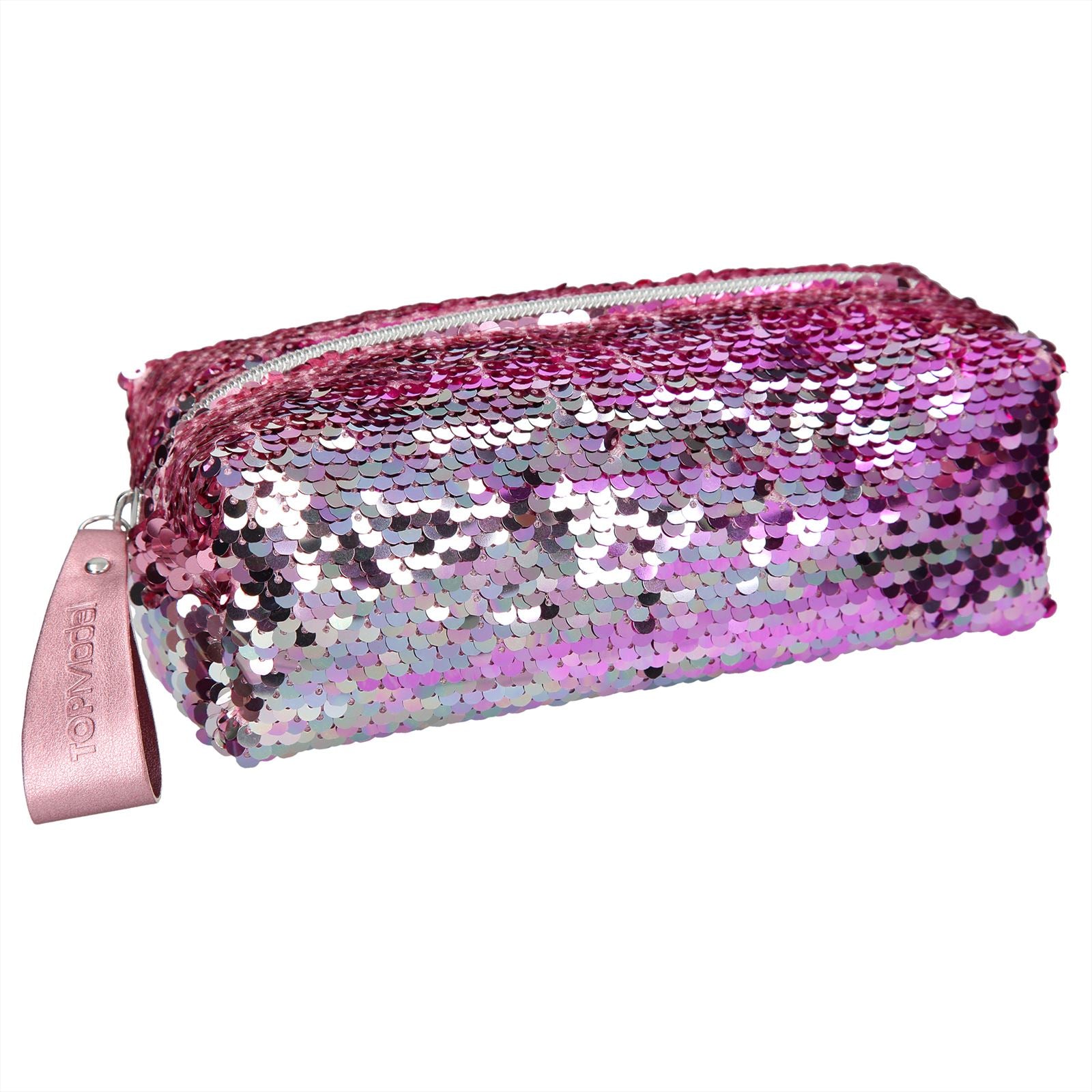 TOPModel etui, met stijkpailletten, roze