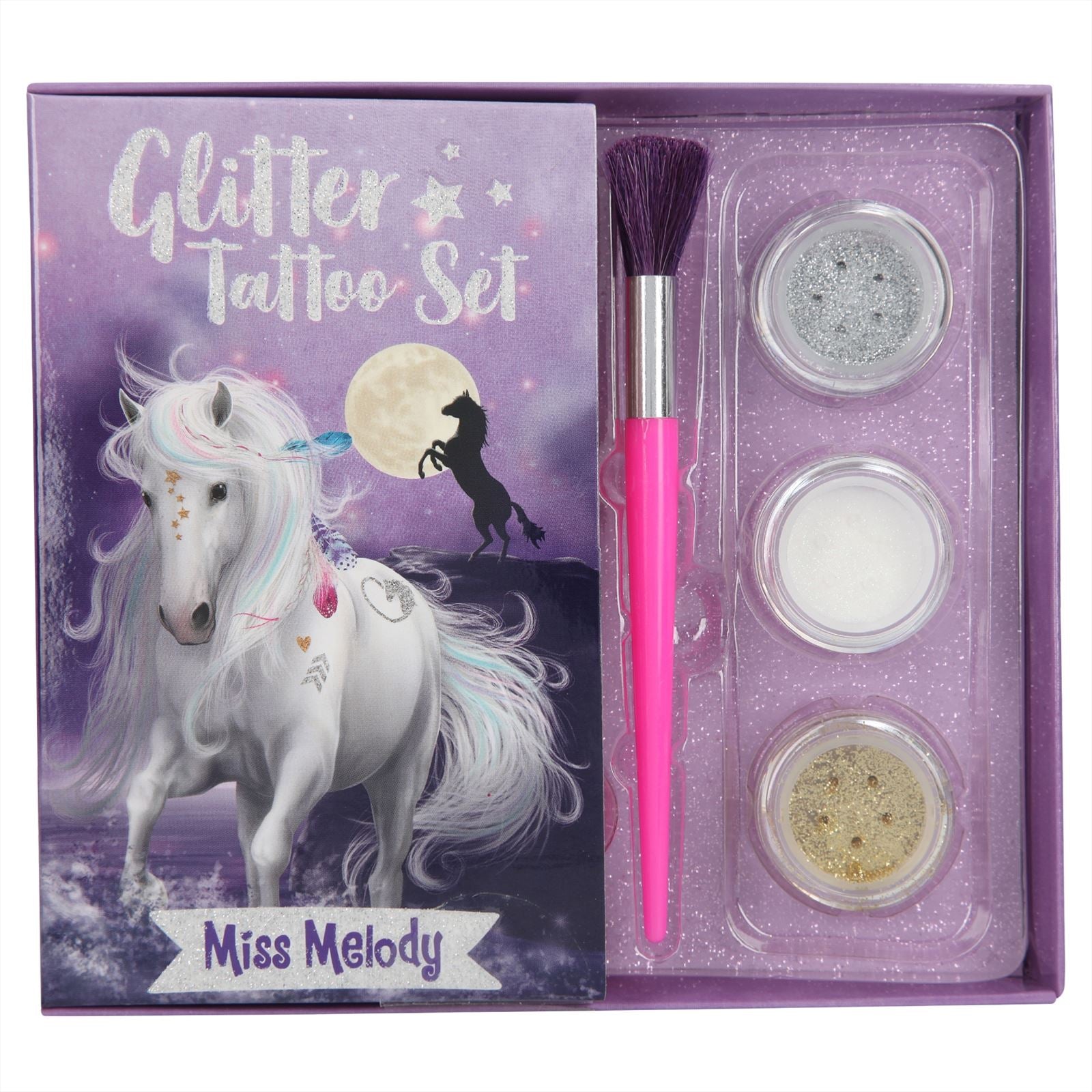 Miss Melody glitter tatoeage-s et