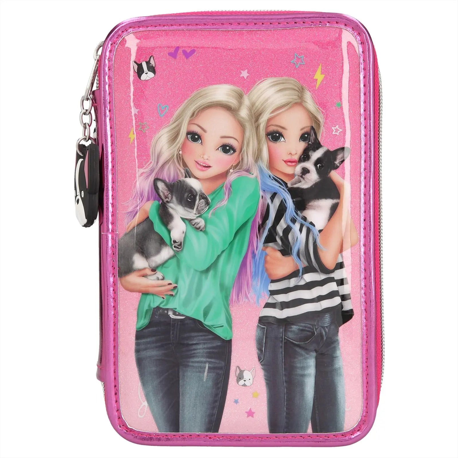 TOPModel 3-vaks etui, gevuld F riends roze
