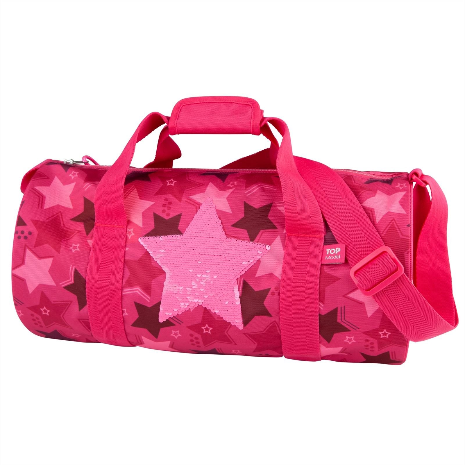 TOPModel sporttas met wrijfpai lletten Star roze