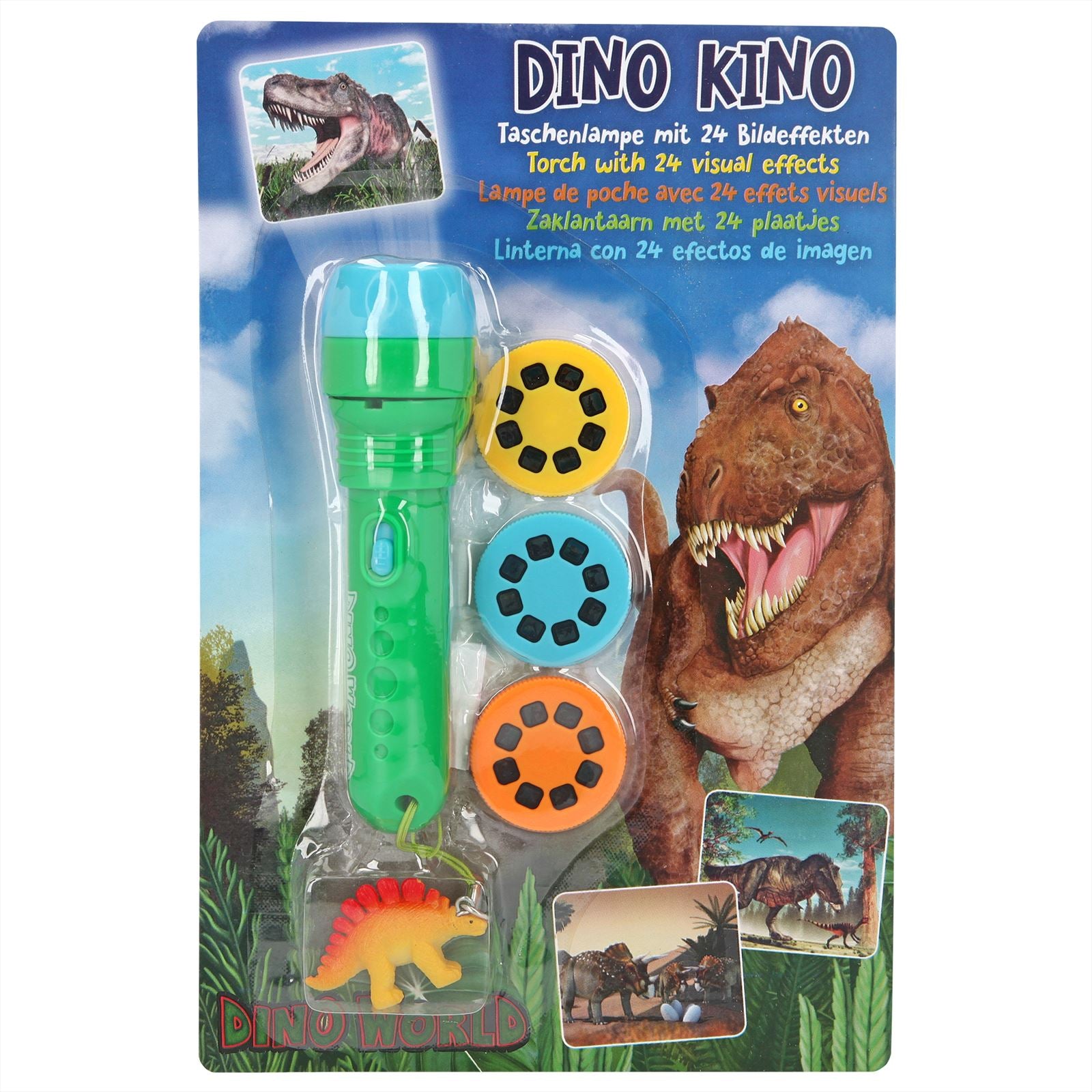 Dino World zaklamp met plaatje s