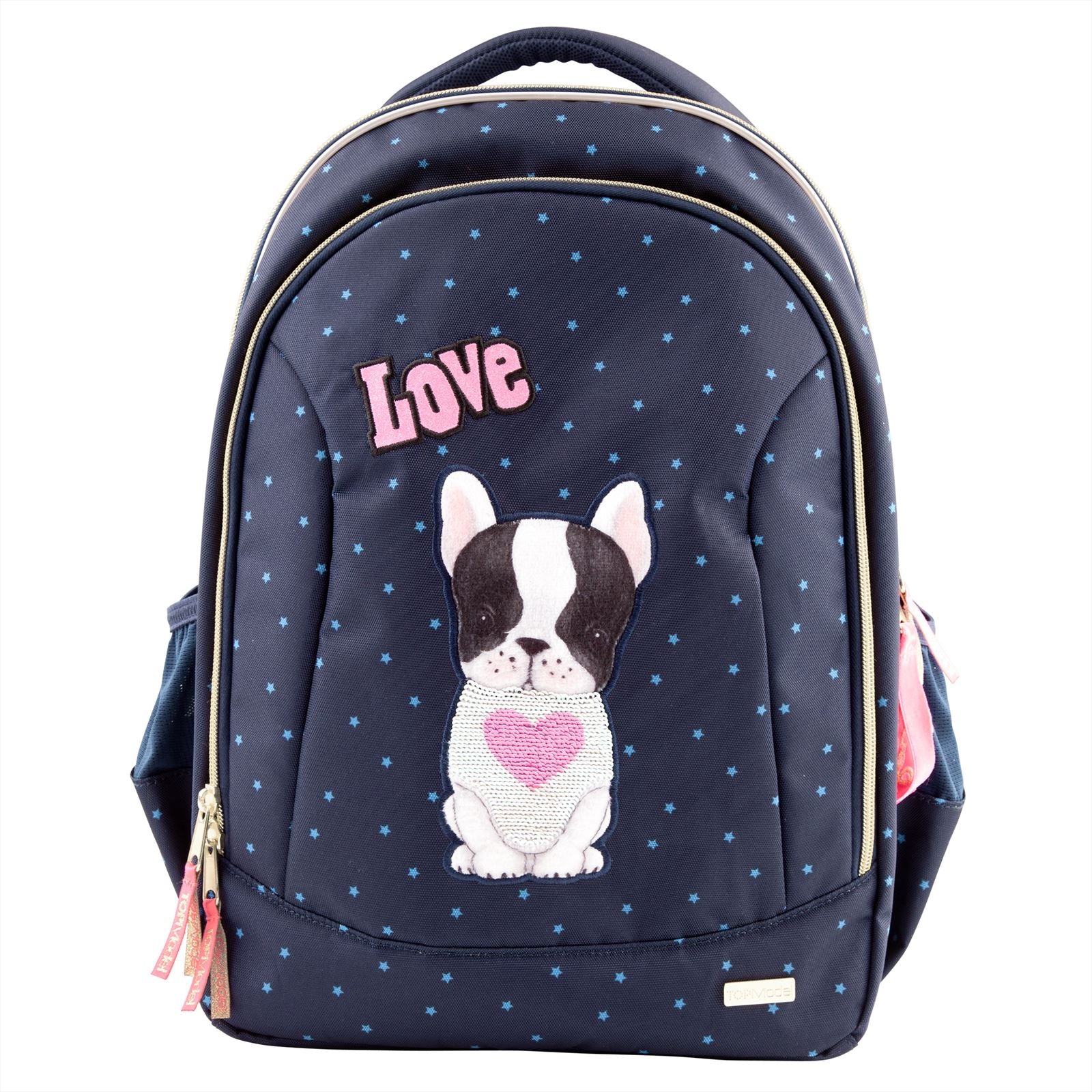 TOPModel lrugzak met wrijfpail letten navy DOG