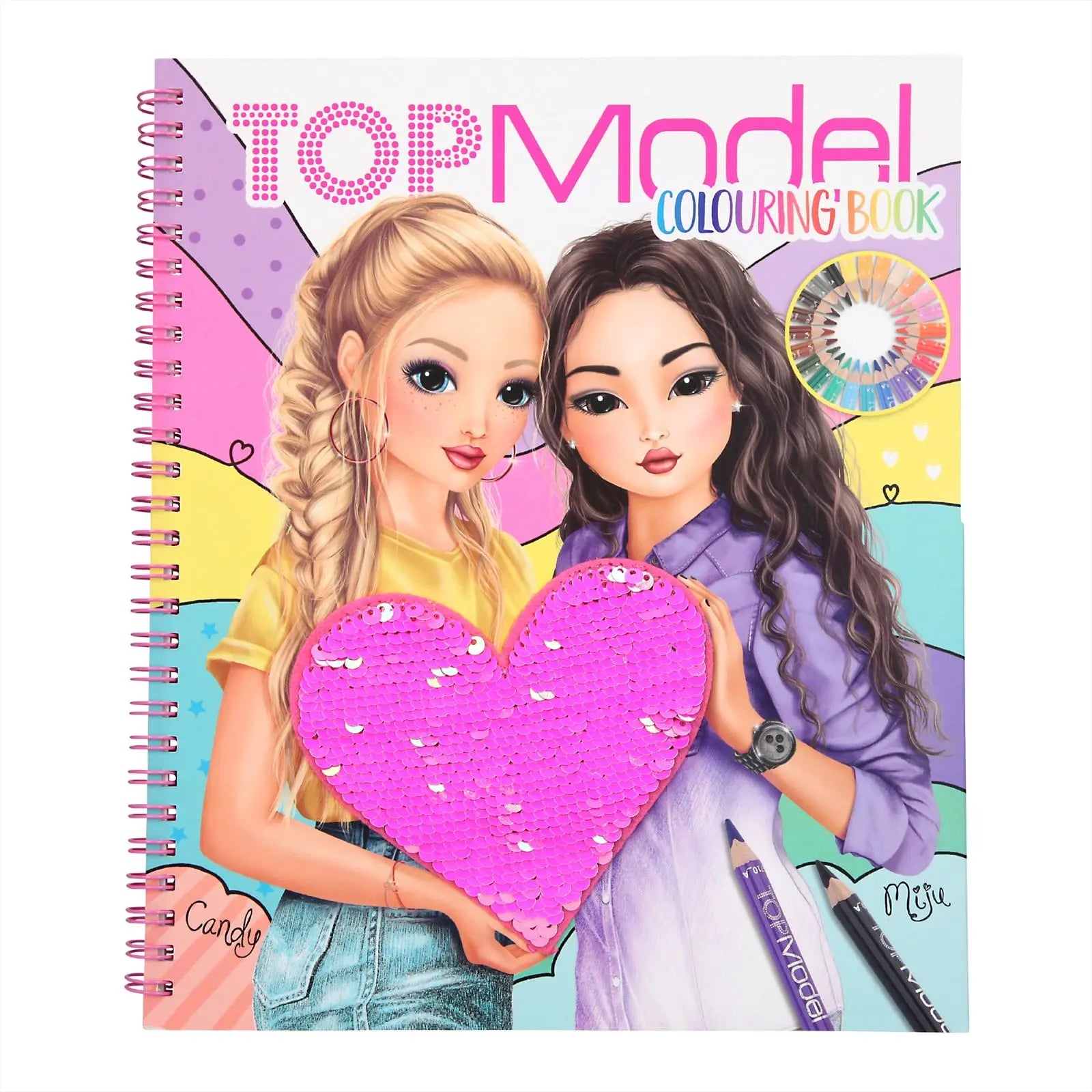 TOPModel kleurboek met paillet ten