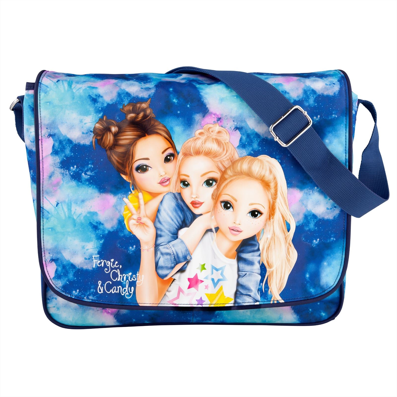 TOPModel schoudertas aquarel blauw