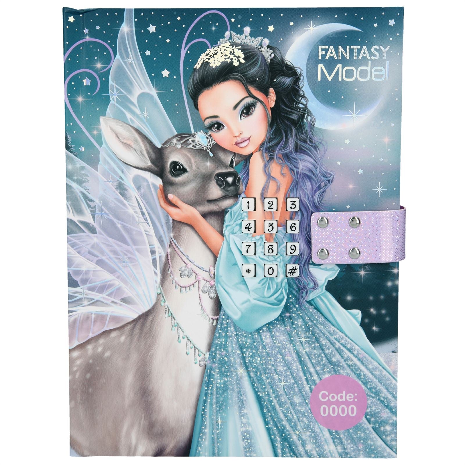 Fantasy Modell dagboek met geheime code ICEPRINCESS