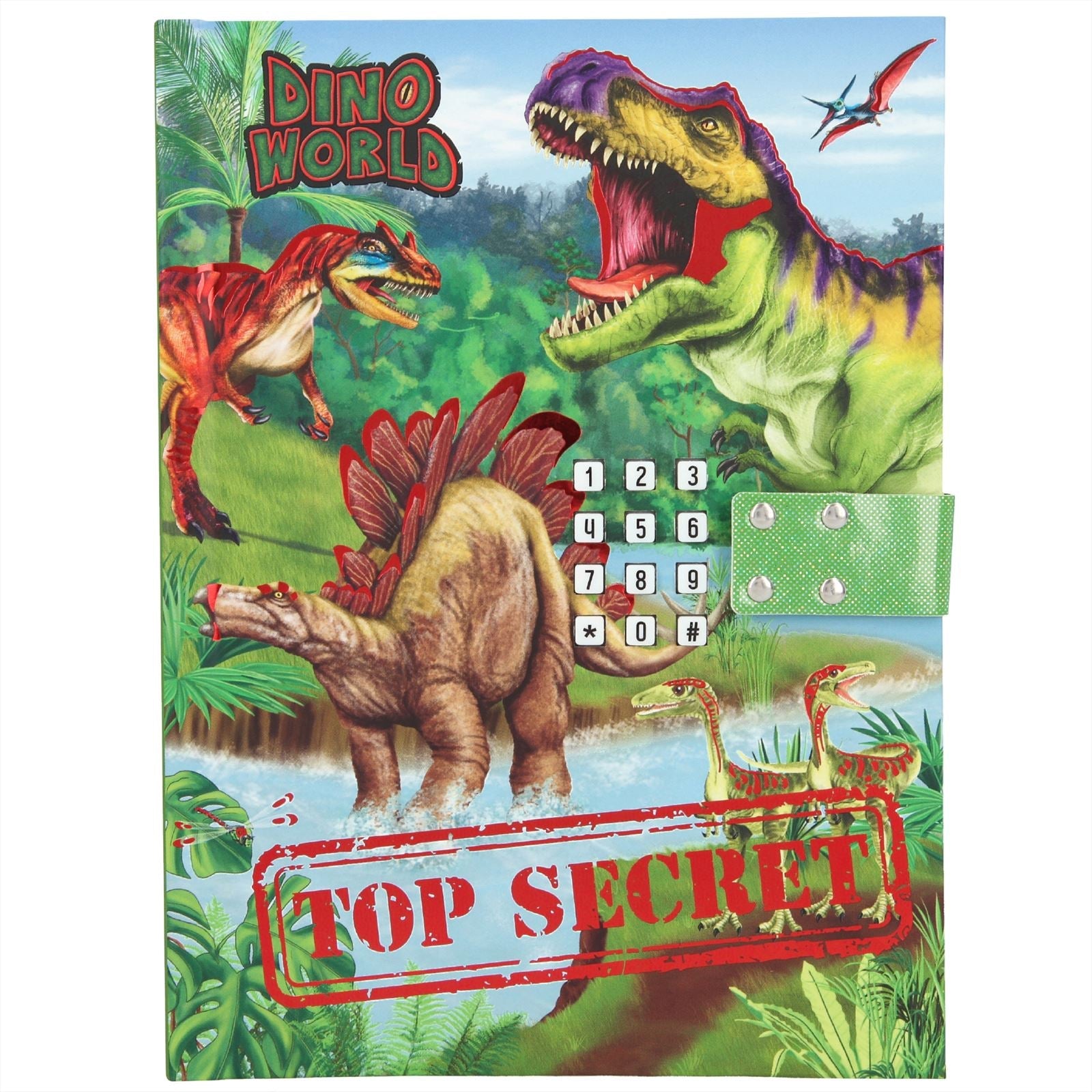Dino World dagboek met geheime code