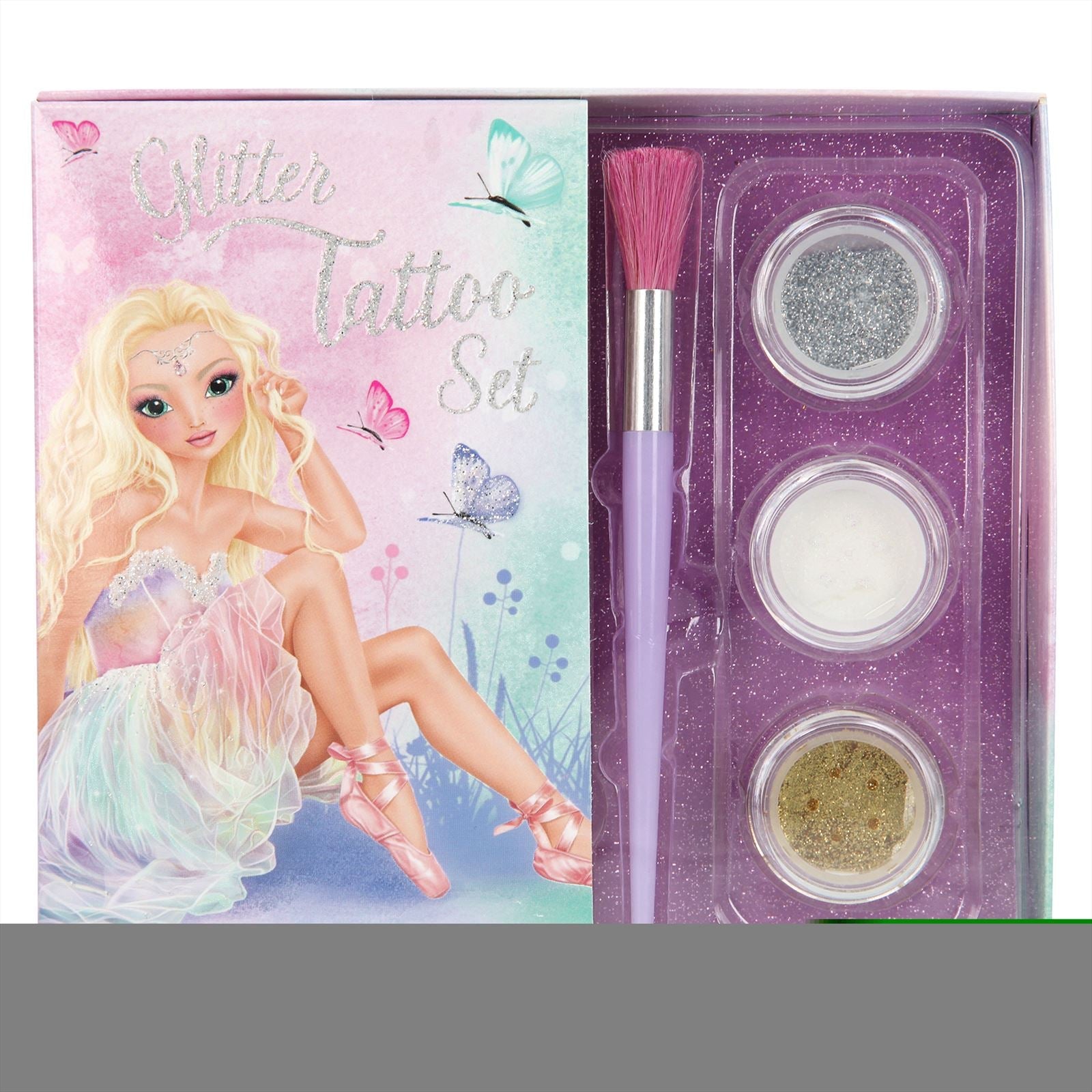 Fantasy Model glitter-tatoeage -set BALLET