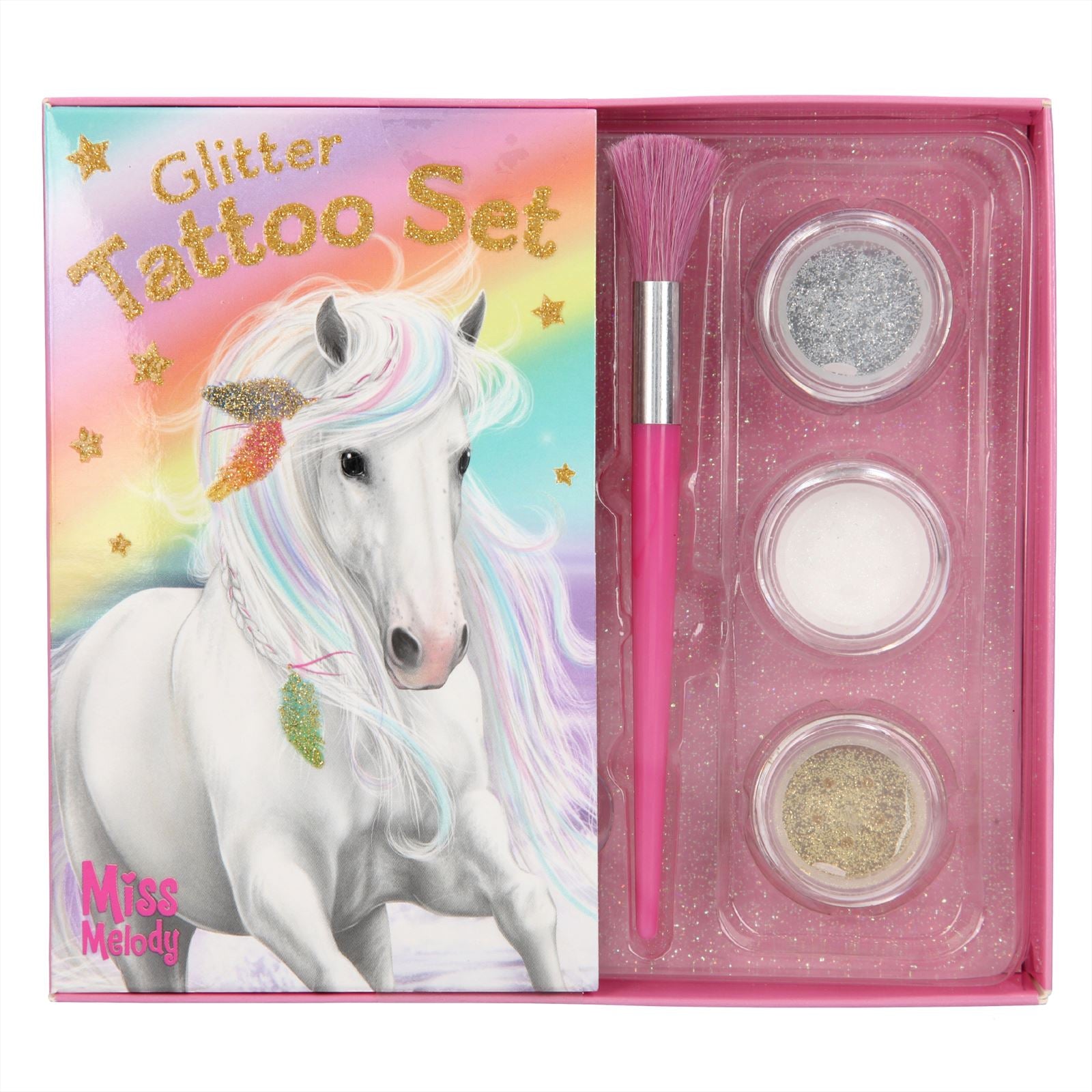 Miss Melody glitter tatoeage-s et