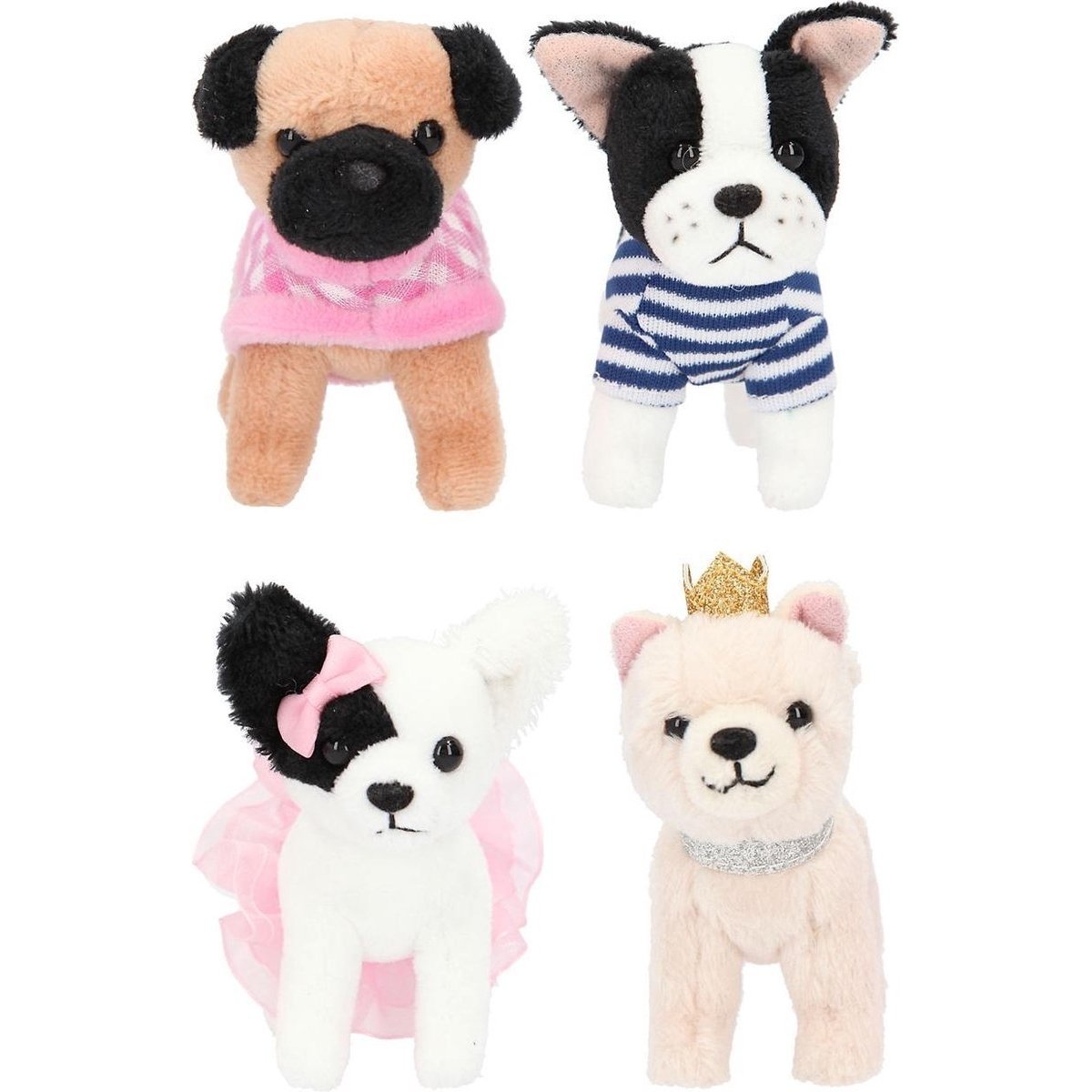 Depesche TOPModel knuffel hond sleutelhanger