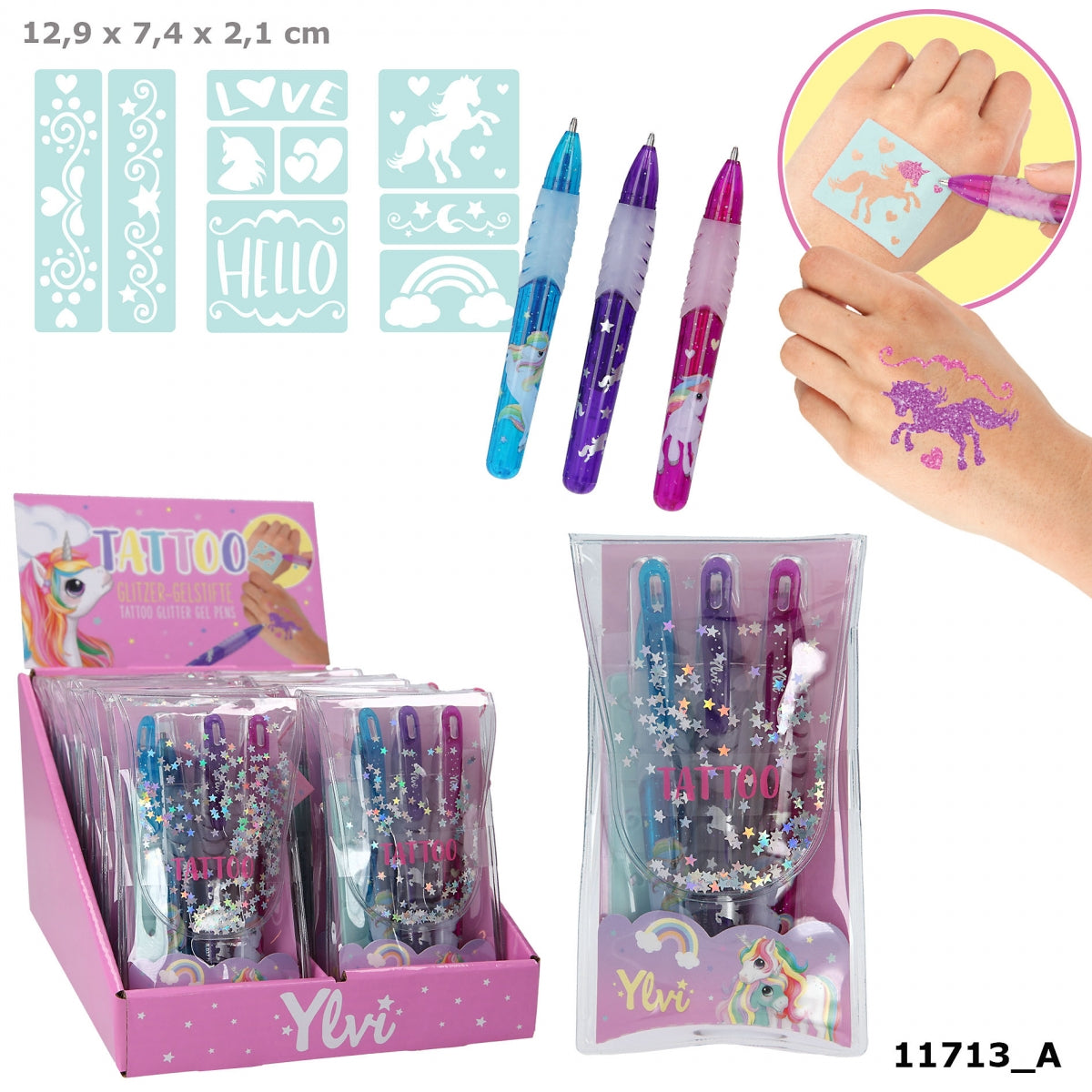Depesche Ylvi tattoo glitter gelpennen