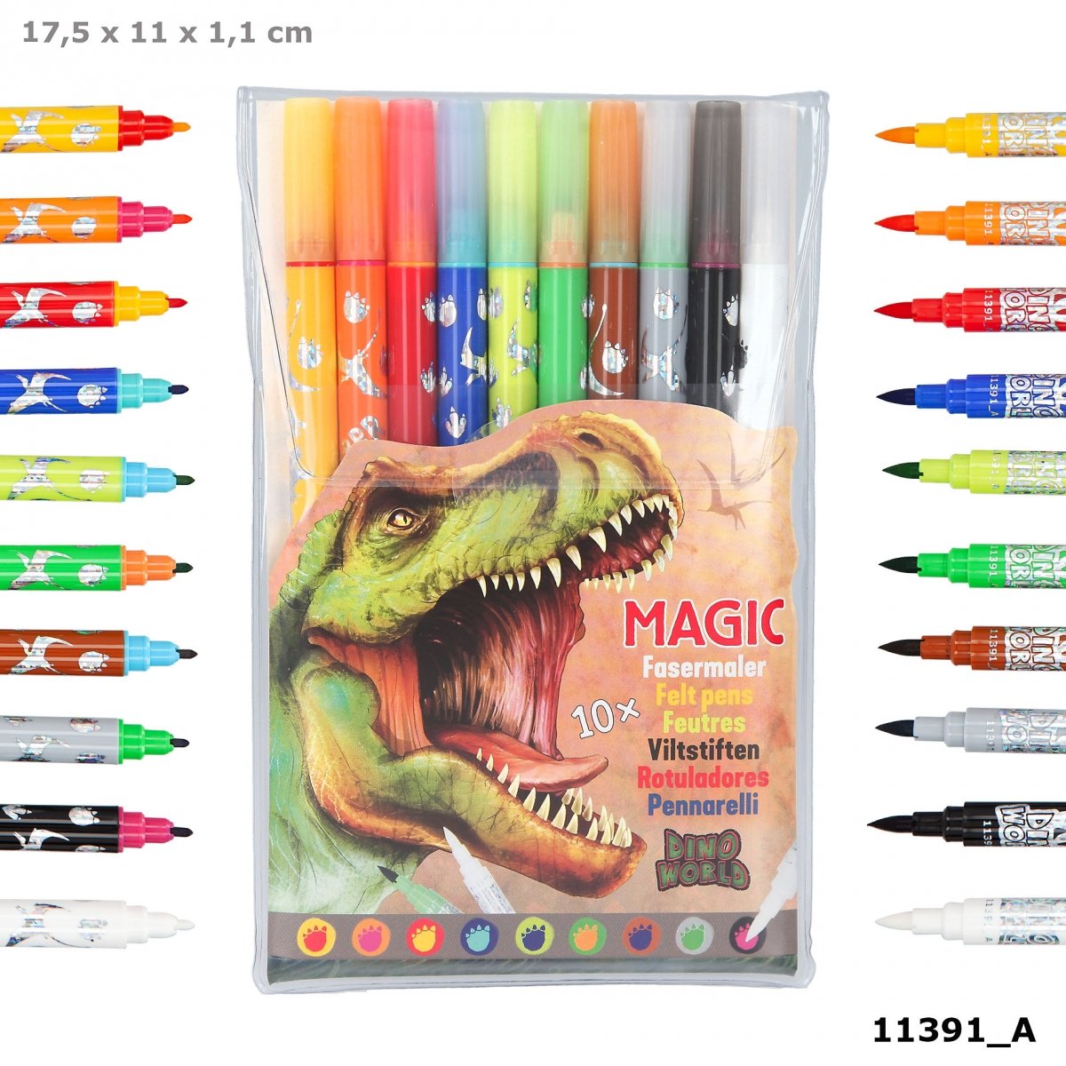Depesche Dino World magic dubbele stift en 10 stuks