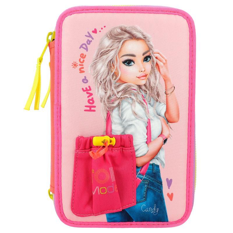 Depesche TOPModel 3-vaks etui met applicatie tas