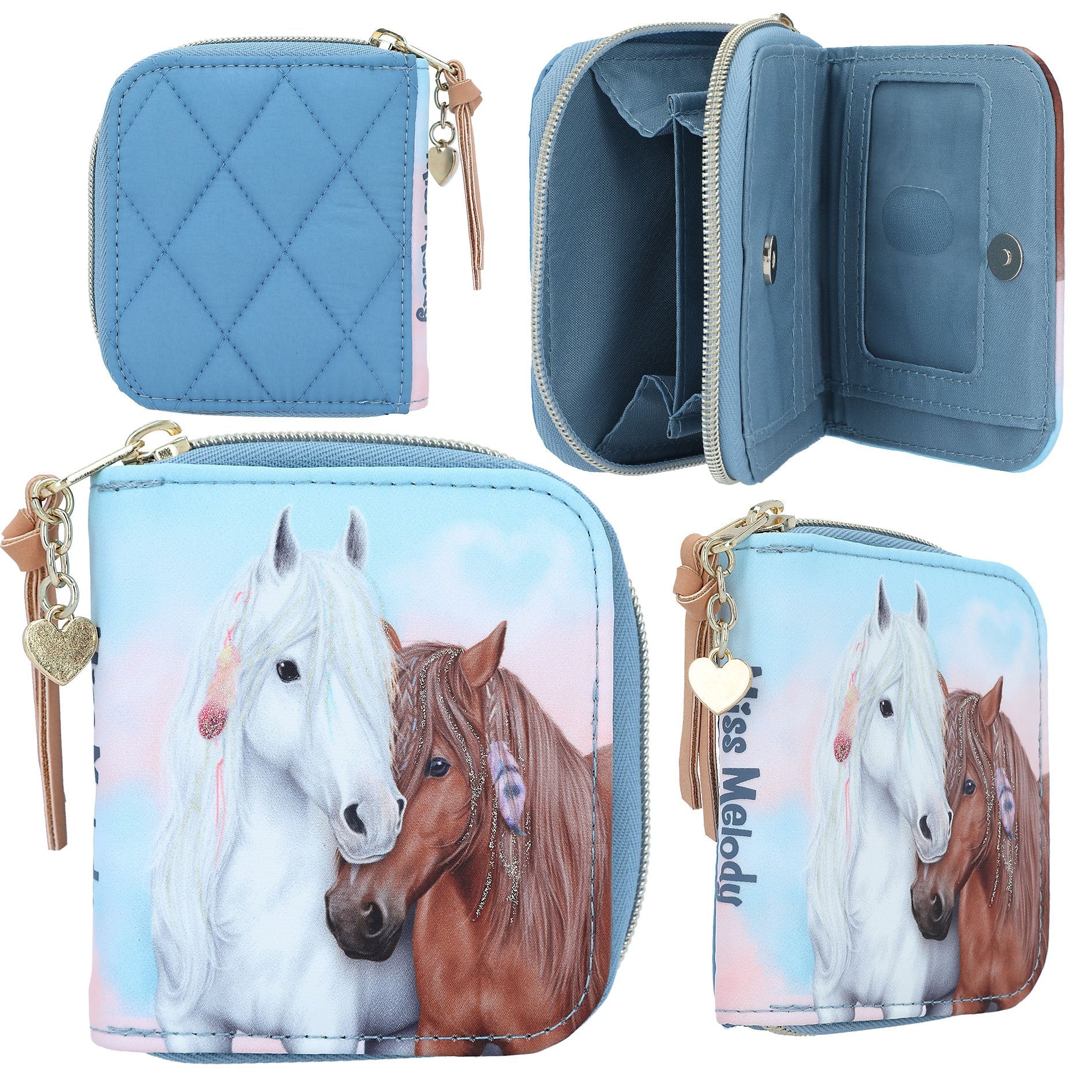 Miss Melody portemonnee BLUE QUILT