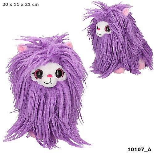 SNUKIS, knuffel alpaca Lolly, 21 cm, purper
