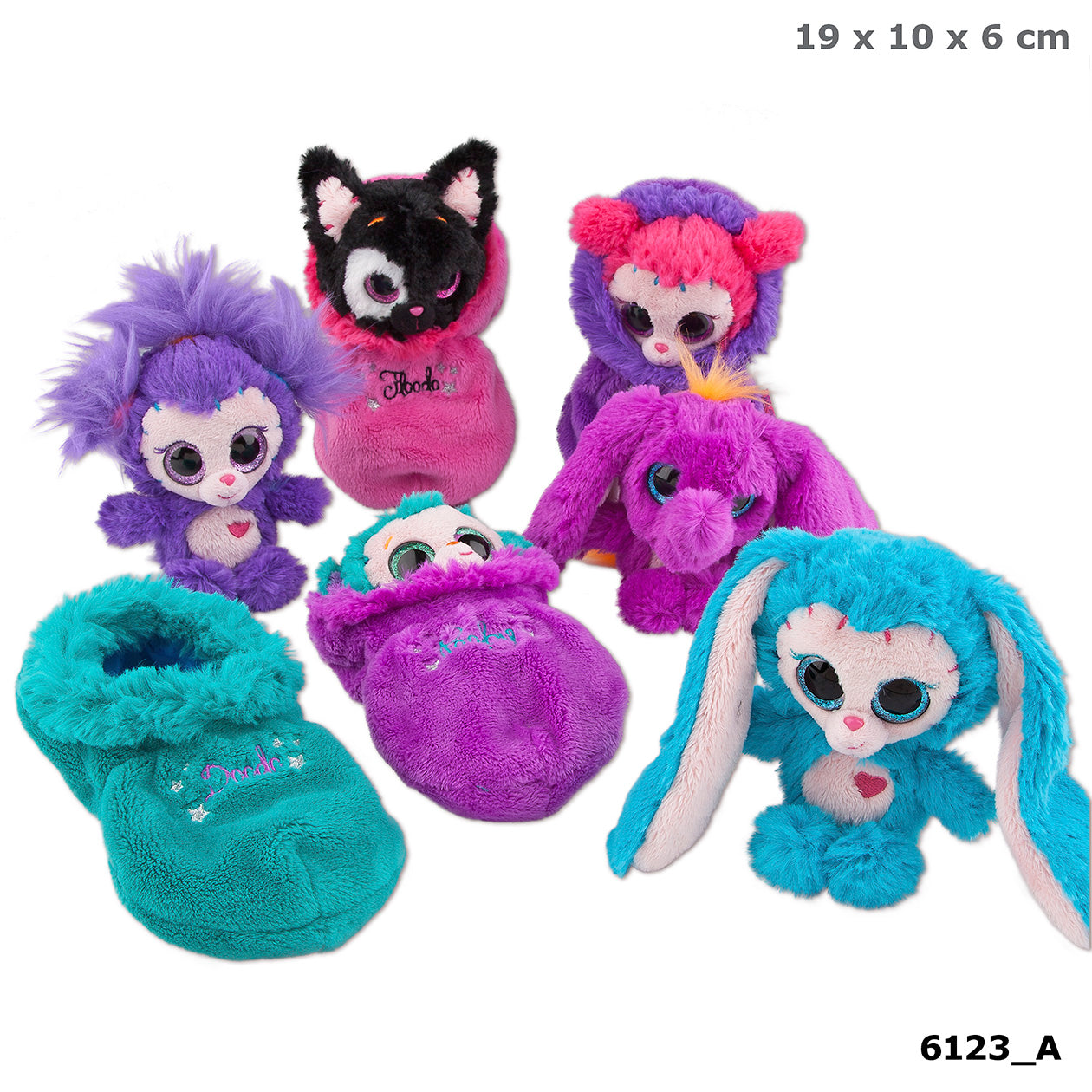 Minimoomi knuffel in slaapzak